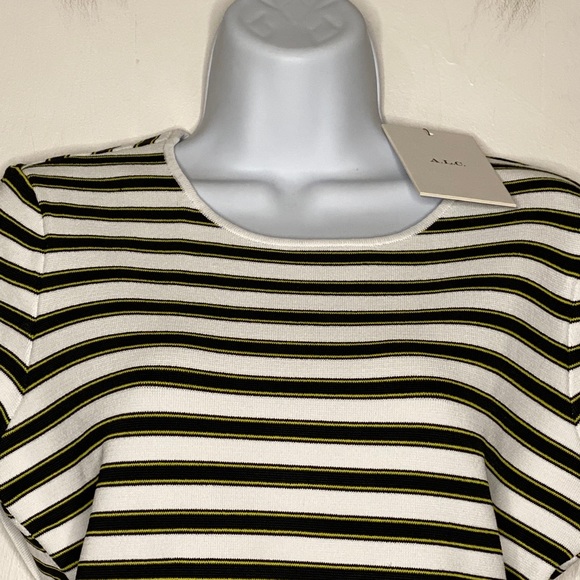 A.L.C. Dale Open Back Striped Knit Top Womens Size - Picture 2 of 12